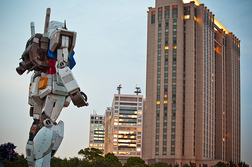 Gundam de 18 metros de alto en Japón.
