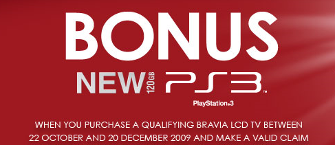 Promocion Sony Bravia + PS3