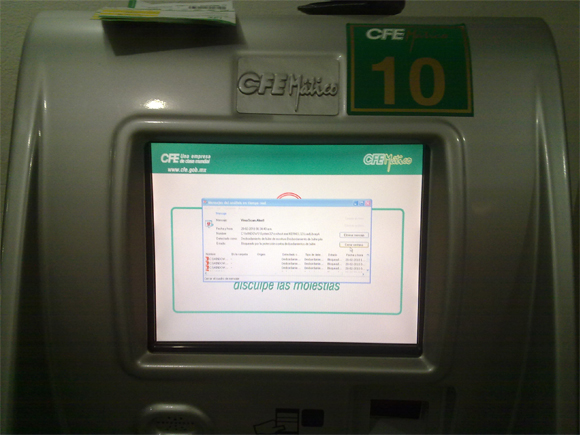 Virus en cajeros automáticos de la CFE