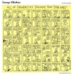 Todos los diálogos de Chewbacca de Star Wars