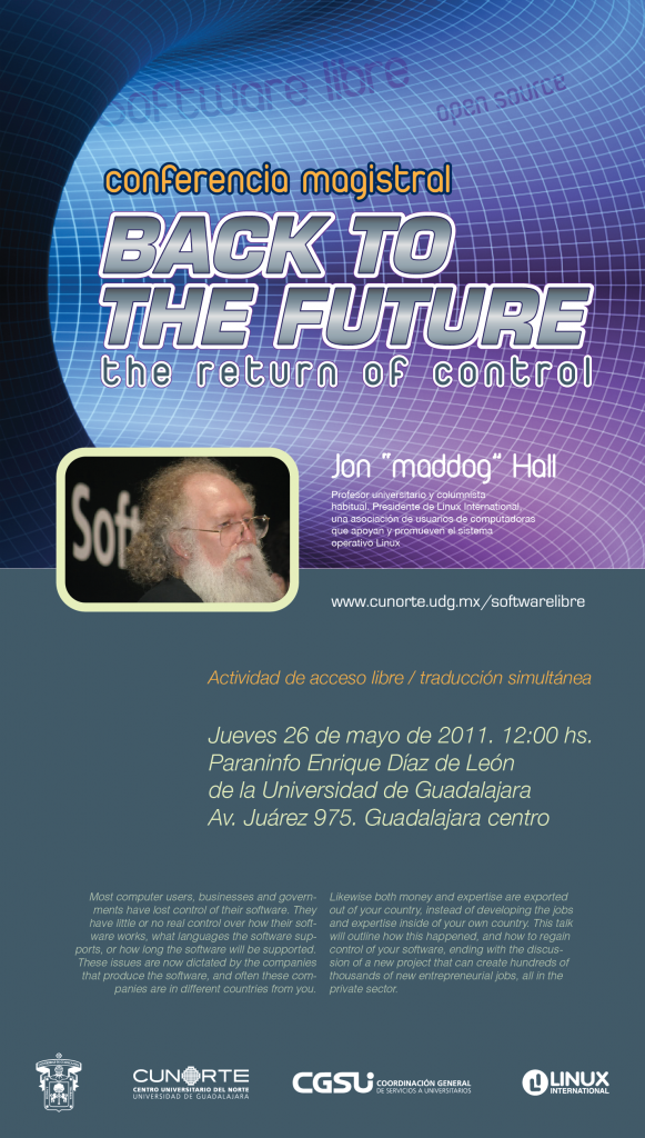Conferencia: Jon “maddog” Hall