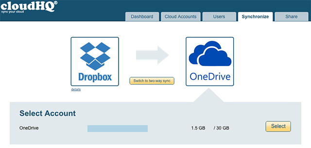 Dropbox-Onedrive-Sync